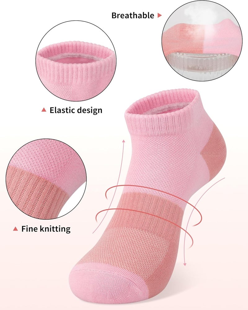 Darller 6 Pairs Ankle Socks for Women - Lightweight Low Cut No Show Casual Cotton Socks Breathable - Image 3